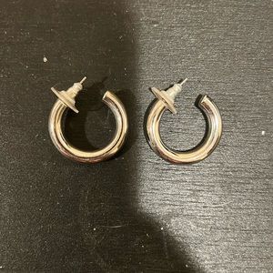 SILVER HOOPS